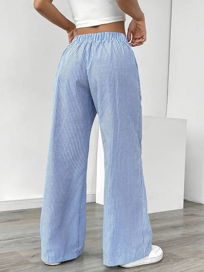 Alina – Elegant Striped Trousers with Pockets