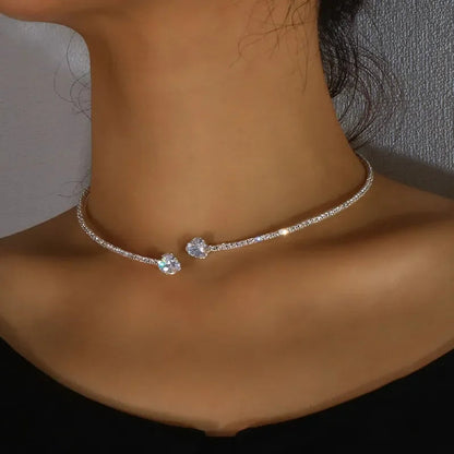 Luminous Bloom Choker Necklace
