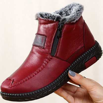 OrthoFit Women's Leather Anti-Slip Winter Boots