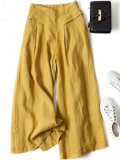 Linen Wide Leg Pant