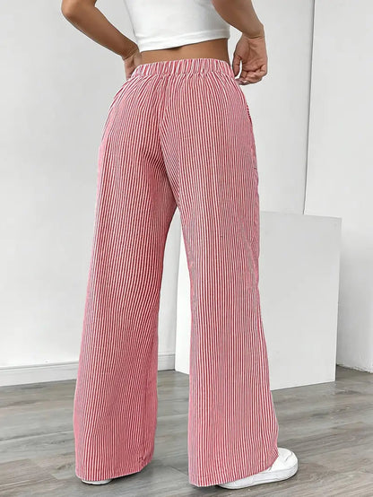 Alina – Elegant Striped Trousers with Pockets