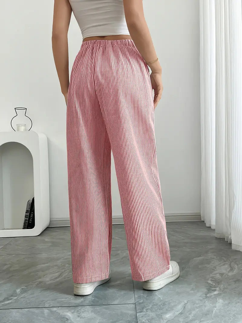Alina – Elegant Striped Trousers with Pockets