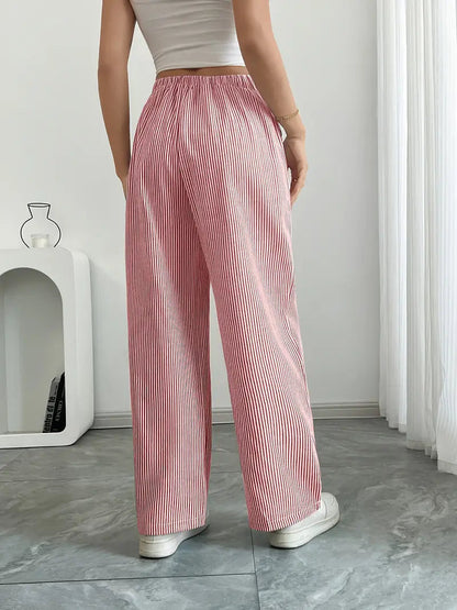 Alina – Elegant Striped Trousers with Pockets