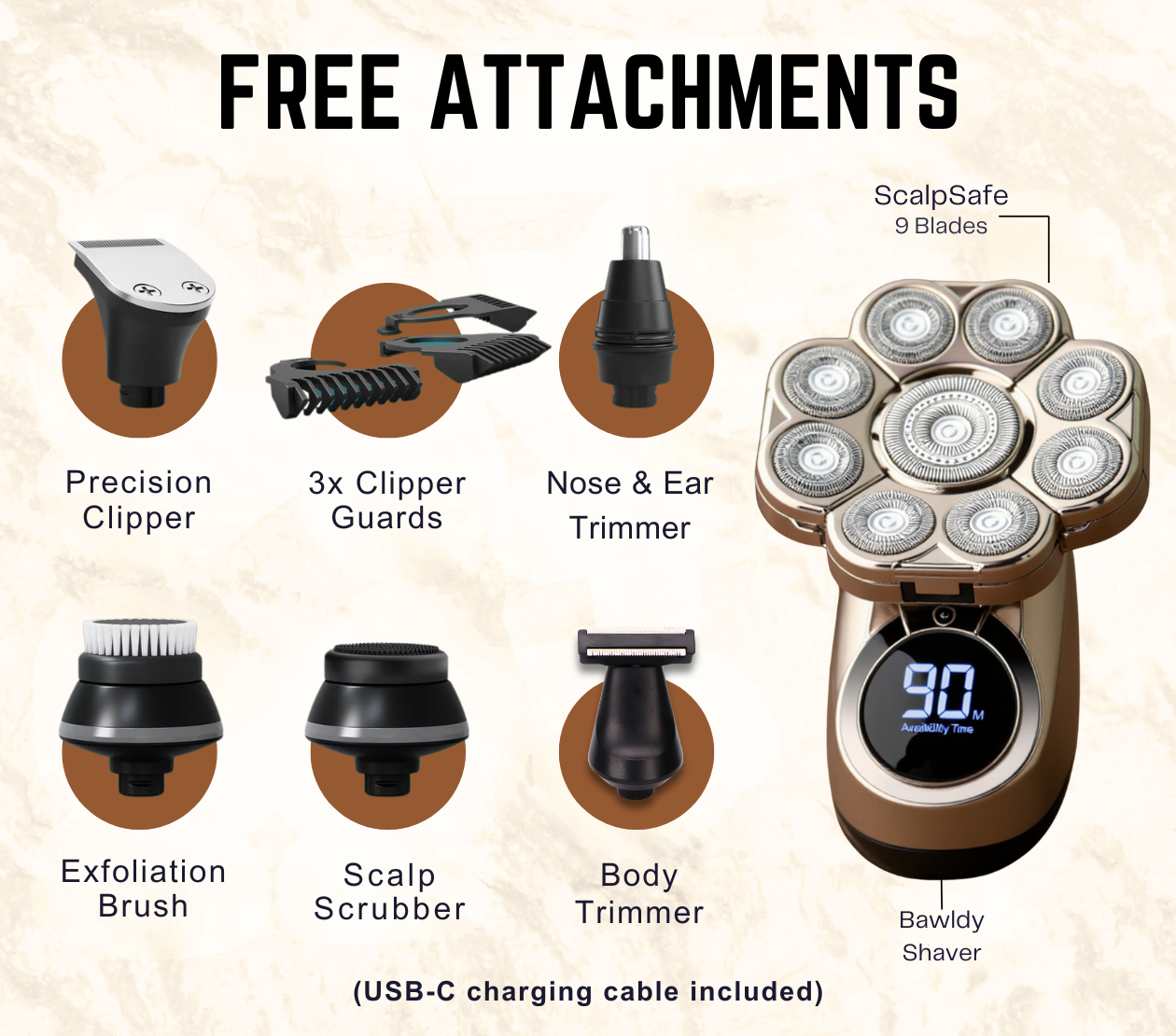 CrownGlide™ Body Shaver [Perfect Bald Look In Minutes]